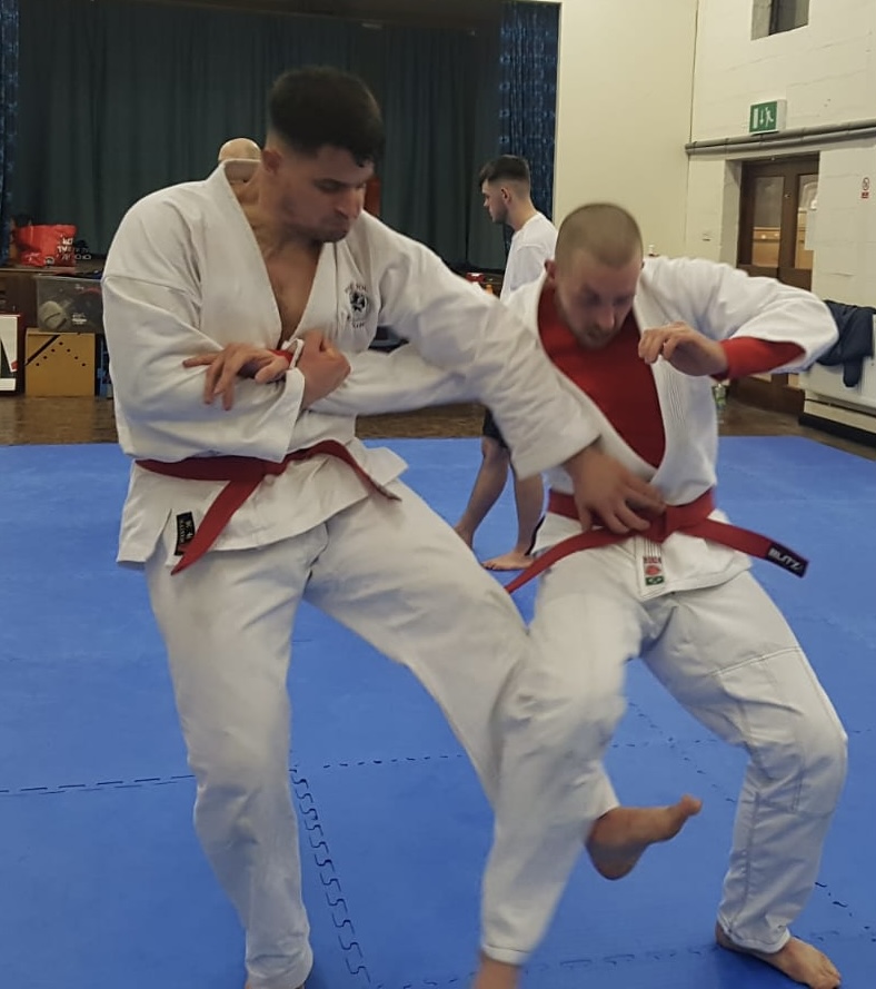 Students practicing traditional Ju Jitsu Techniques